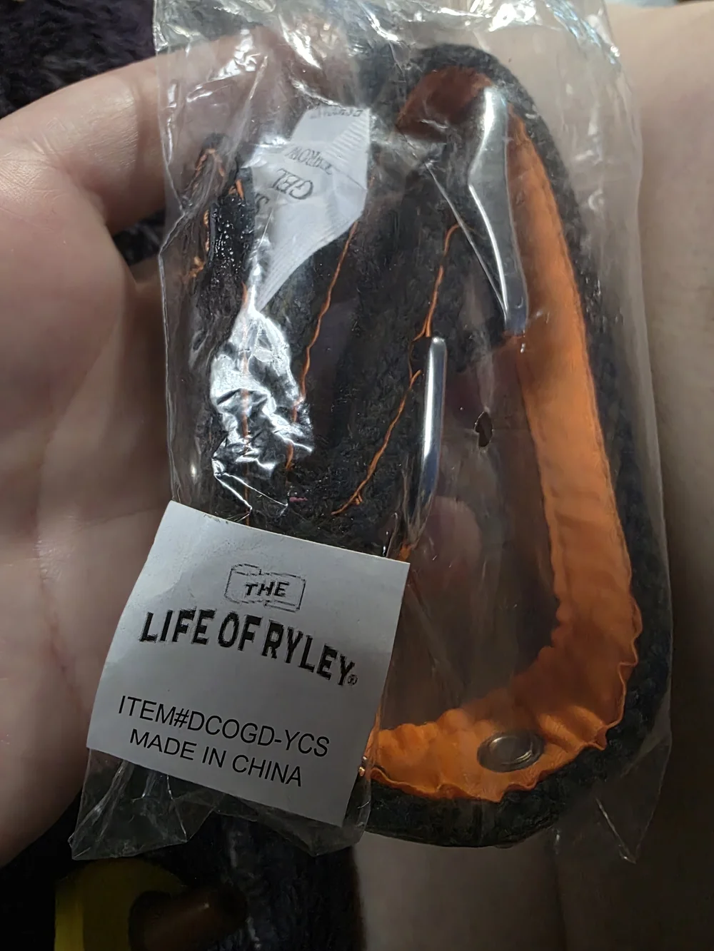 Orange and Black Dog Leash - Durable Walk Lead